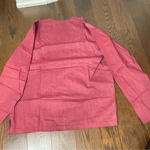 *Brand New* Red Ruby Indian Cotton Kurta (loose blouse) 👚 - Picture 4 of 7